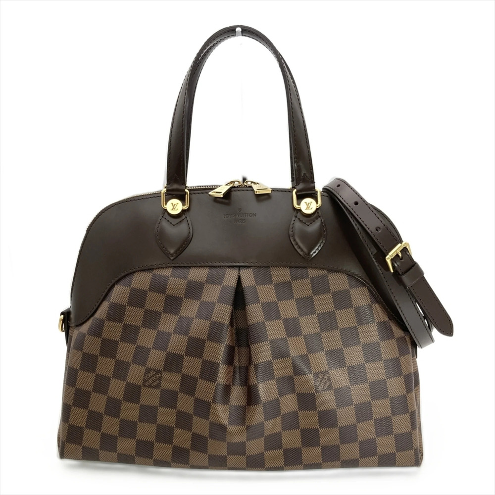 Louis Vuitton Salvi Handbag, 2-way, Damier Ebene, N41399, Brown with Gold Har...